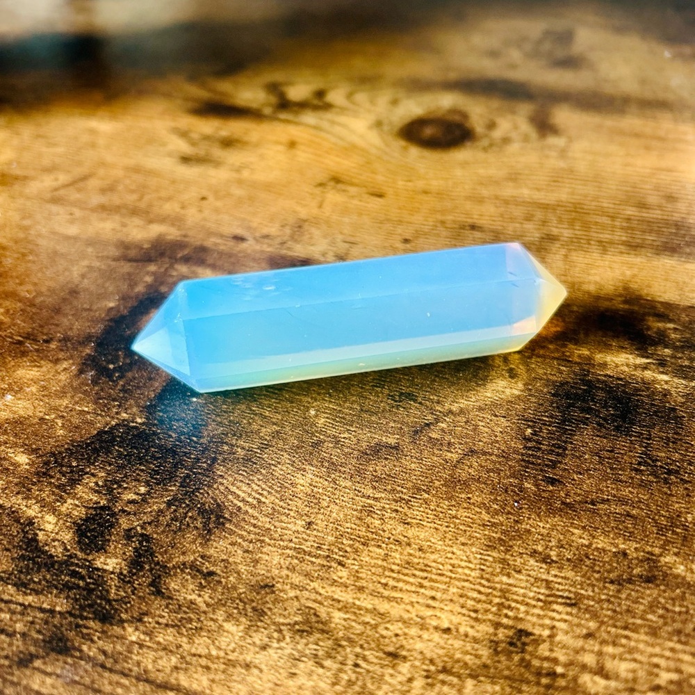 Opalite Double Terminated Crystal Wand